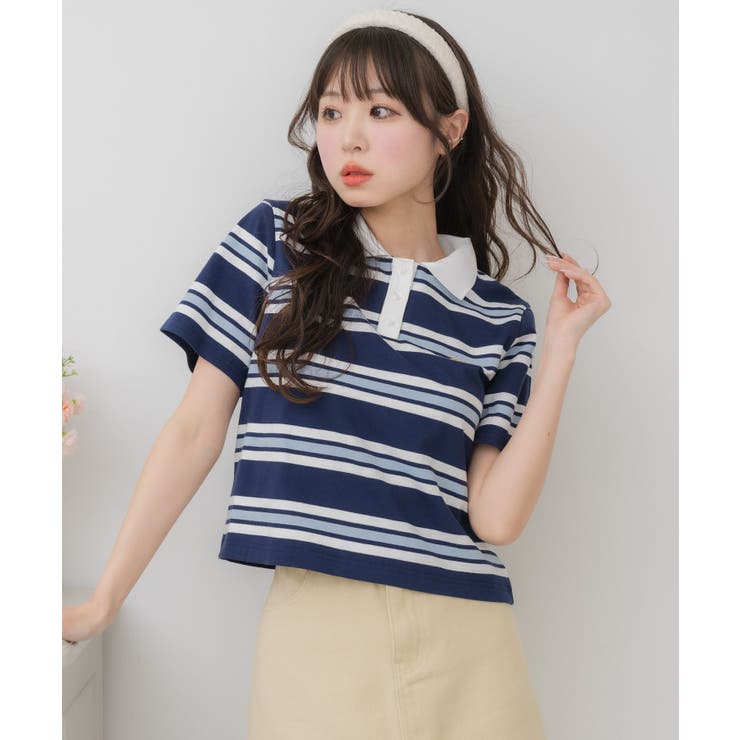 マルチボーダーポロTEE | RETRO GIRL | 詳細画像11 