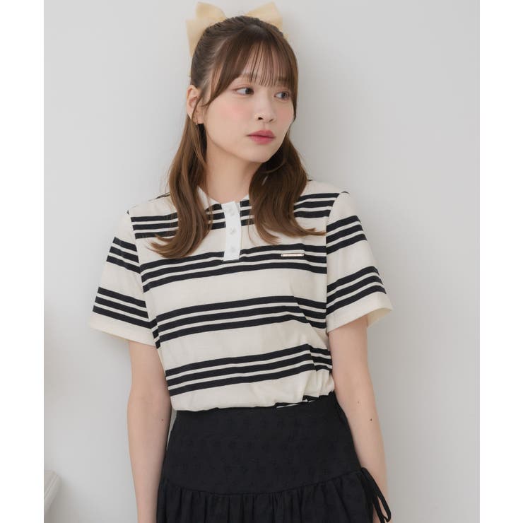 マルチボーダーポロTEE | RETRO GIRL | 詳細画像16 
