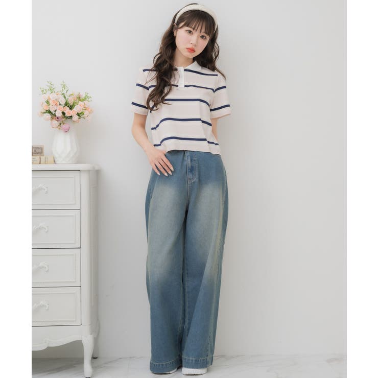 マルチボーダーポロTEE | RETRO GIRL | 詳細画像20 