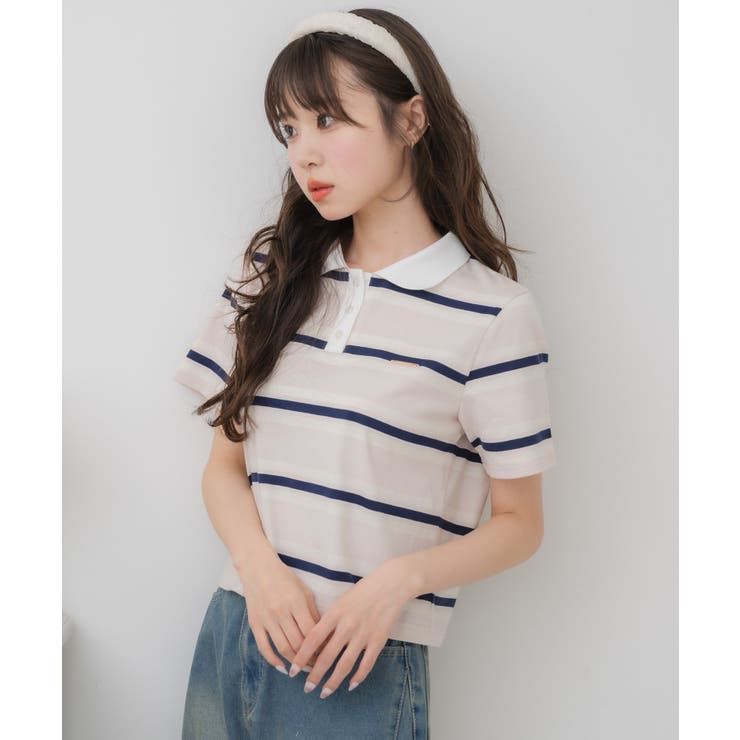 マルチボーダーポロTEE | RETRO GIRL | 詳細画像26 