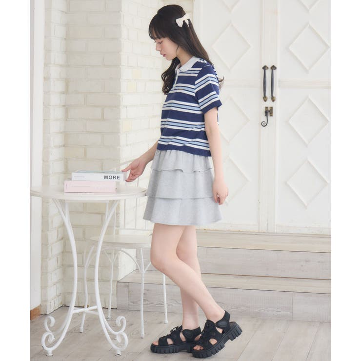 マルチボーダーポロTEE | RETRO GIRL | 詳細画像4 