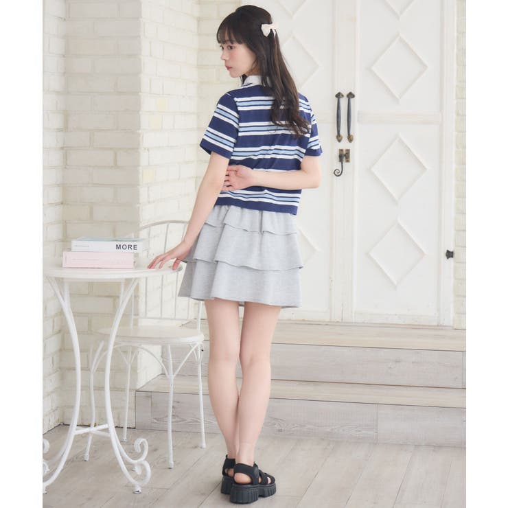マルチボーダーポロTEE | RETRO GIRL | 詳細画像5 