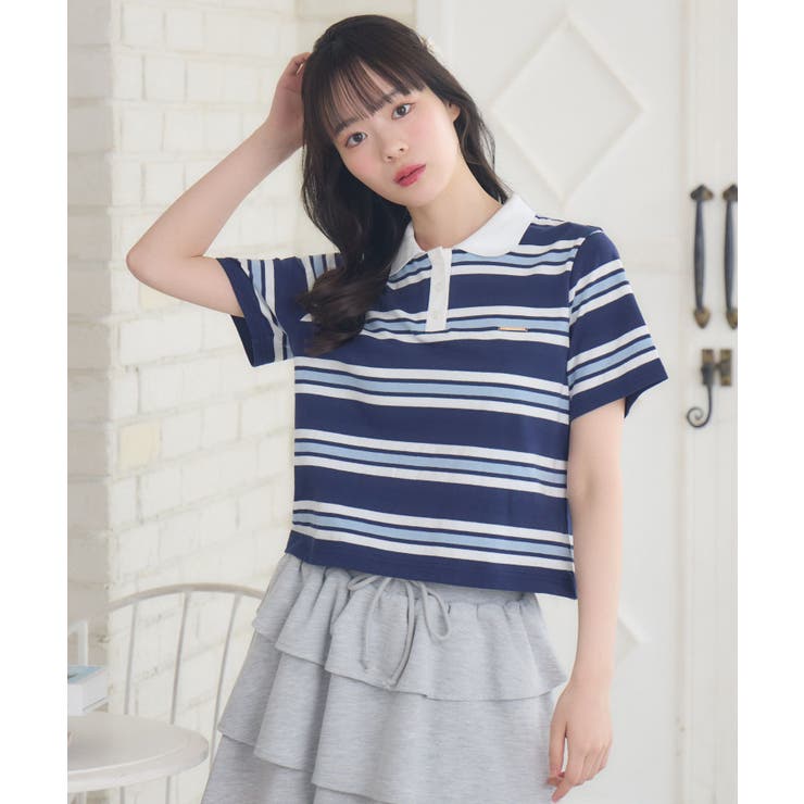 マルチボーダーポロTEE | RETRO GIRL | 詳細画像6 