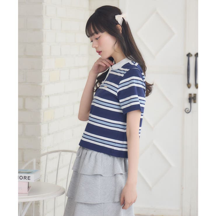 マルチボーダーポロTEE | RETRO GIRL | 詳細画像8 