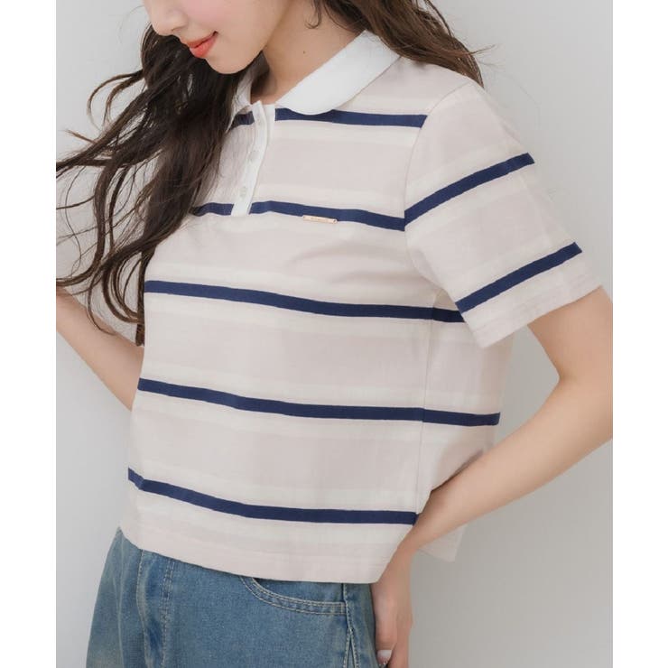 PNK0 | マルチボーダーポロTEE | RETRO GIRL