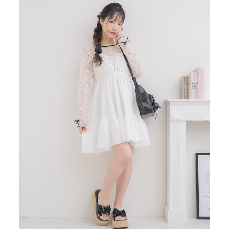 メニーリボンキャミOP | RETRO GIRL | 詳細画像2 