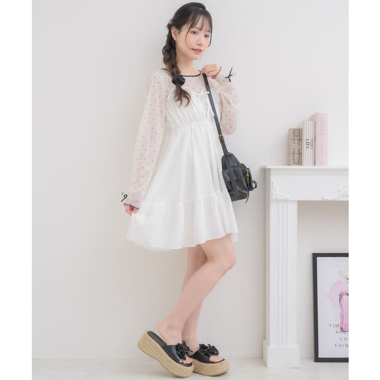 メニーリボンキャミOP | RETRO GIRL | 詳細画像3 