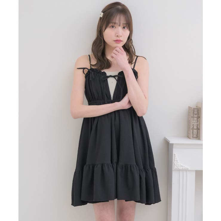 メニーリボンキャミOP[品番：RTGW0009038]｜RETRO GIRL（レトロ