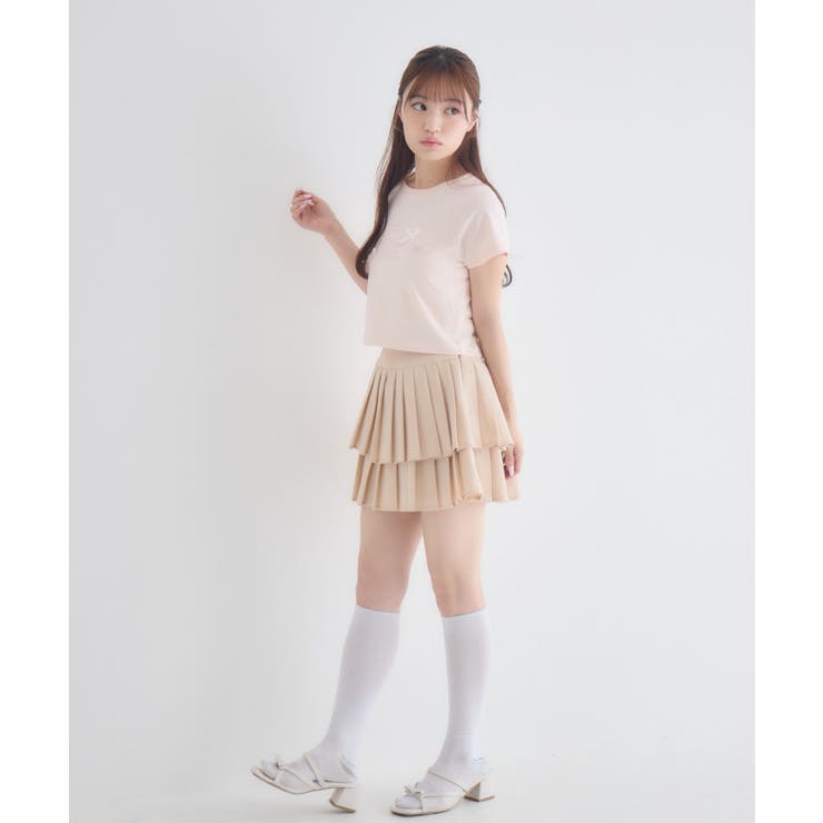 2段プリーツミニスカート | RETRO GIRL | 詳細画像16 