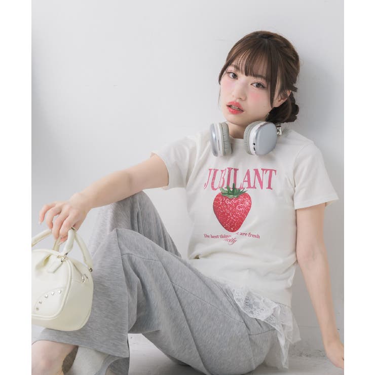 ストロベリープリントTシャツ | RETRO GIRL | 詳細画像3 