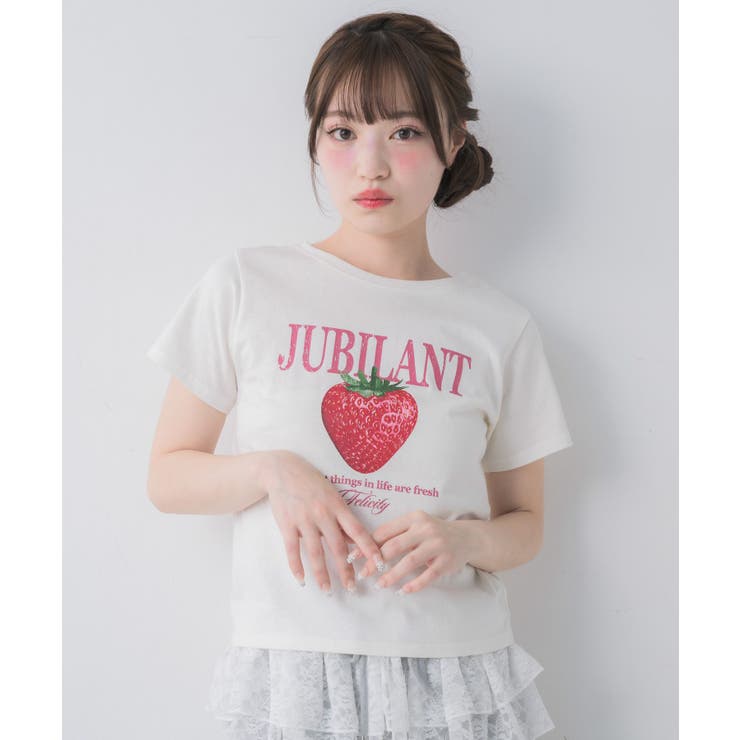 ストロベリープリントTシャツ | RETRO GIRL | 詳細画像4 