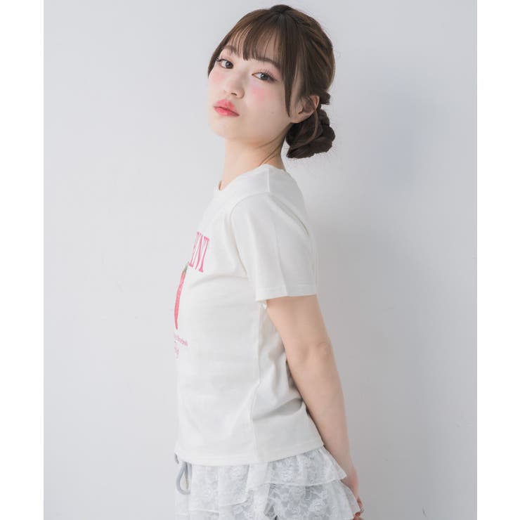 ストロベリープリントTシャツ | RETRO GIRL | 詳細画像6 
