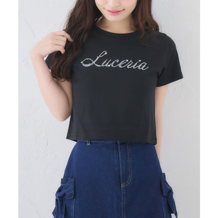 BLK1 | キラキラスターロゴTシャツ | RETRO GIRL