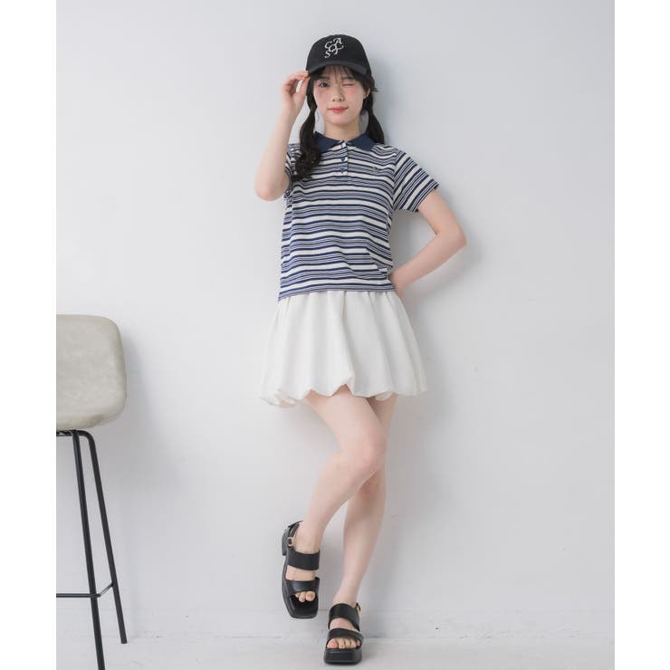 マルチボーダーポロTシャツ | RETRO GIRL | 詳細画像11 