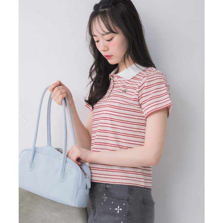 マルチボーダーポロTシャツ | RETRO GIRL | 詳細画像13 