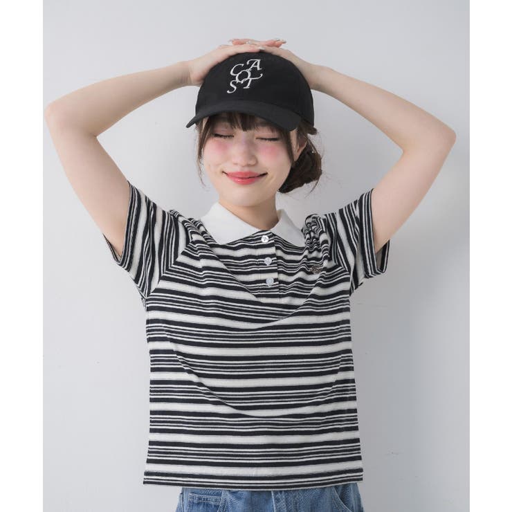 マルチボーダーポロTシャツ | RETRO GIRL | 詳細画像3 