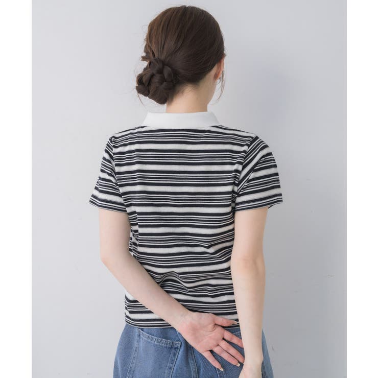 マルチボーダーポロTシャツ | RETRO GIRL | 詳細画像5 