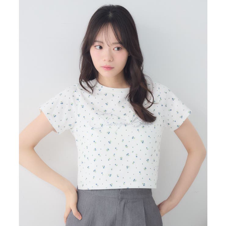 キラキラ筆記体ロゴTシャツ | RETRO GIRL | 詳細画像12 