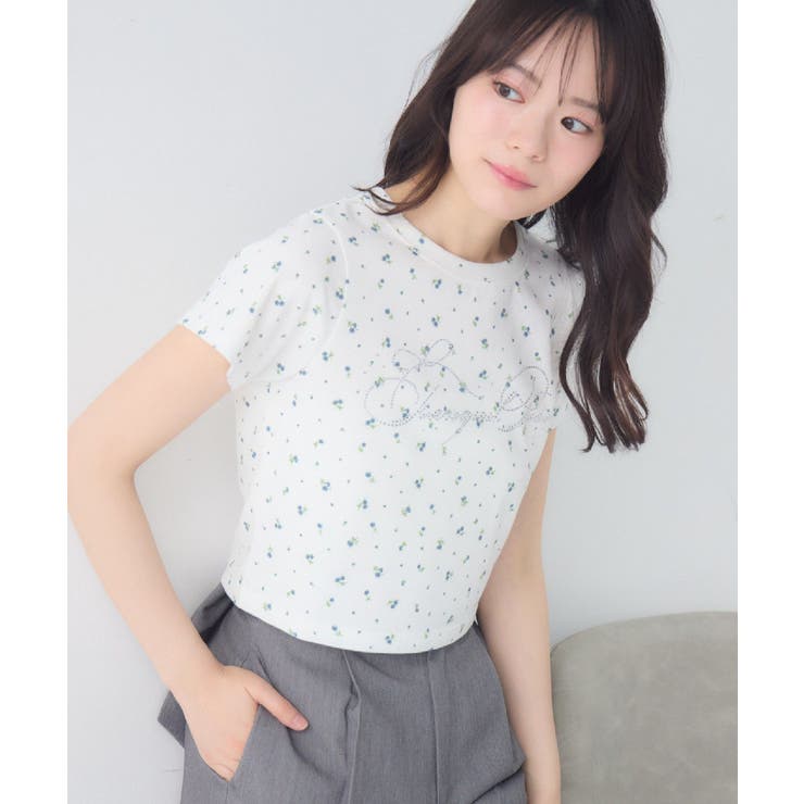 キラキラ筆記体ロゴTシャツ | RETRO GIRL | 詳細画像14 