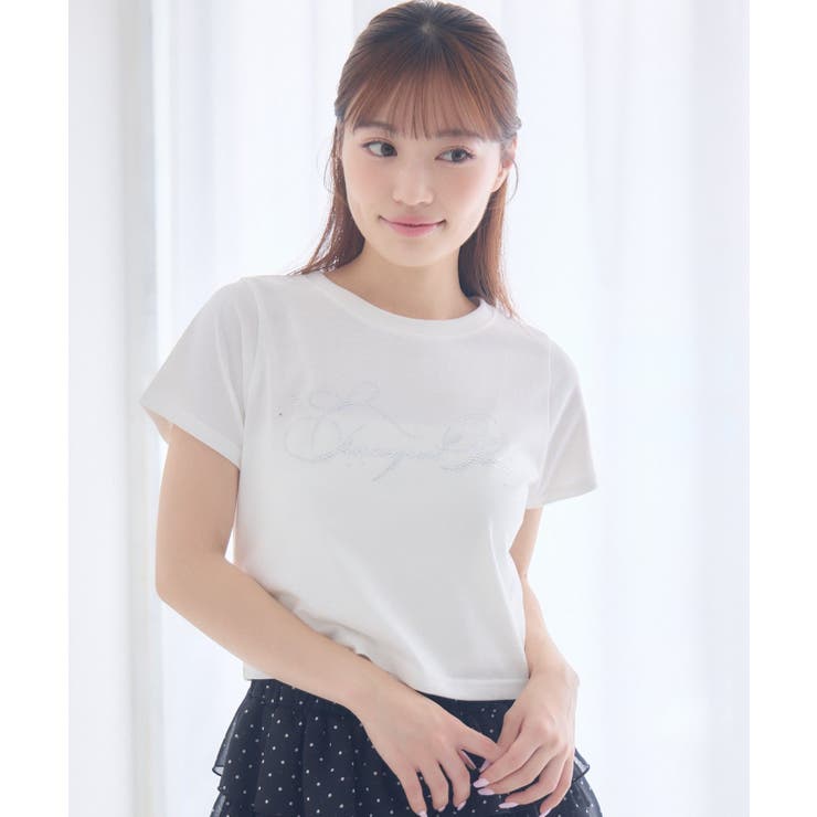 キラキラ筆記体ロゴTシャツ | RETRO GIRL | 詳細画像4 