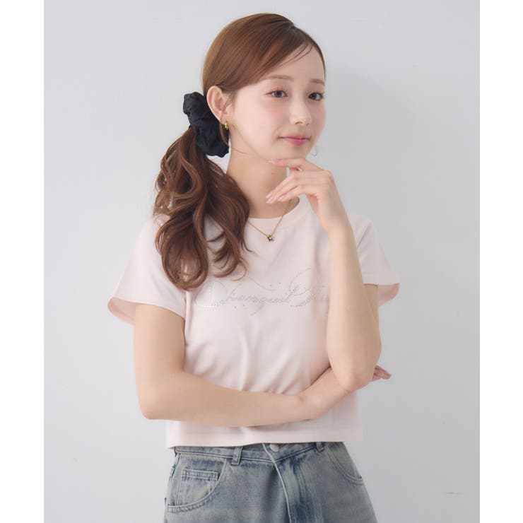 キラキラ筆記体ロゴTシャツ | RETRO GIRL | 詳細画像8 