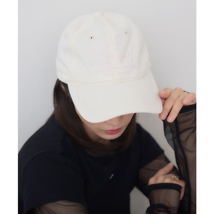 WHT2 | レタリング刺繍キャップ | RETRO GIRL