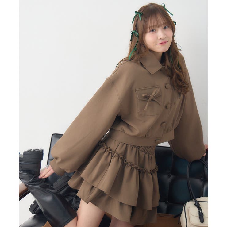 【セットアイテム】リボン中綿BZ＆フリルSKセット | RETRO GIRL | 詳細画像2 