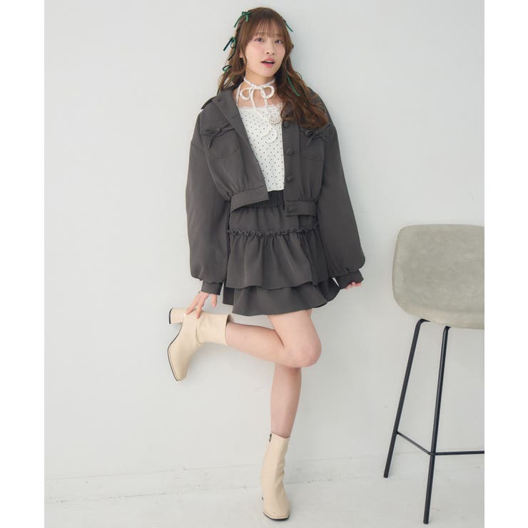 【セットアイテム】リボン中綿BZ＆フリルSKセット | RETRO GIRL | 詳細画像20 
