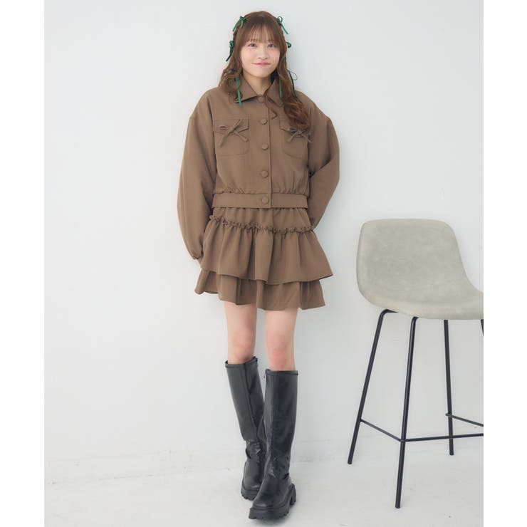 【セットアイテム】リボン中綿BZ＆フリルSKセット | RETRO GIRL | 詳細画像5 