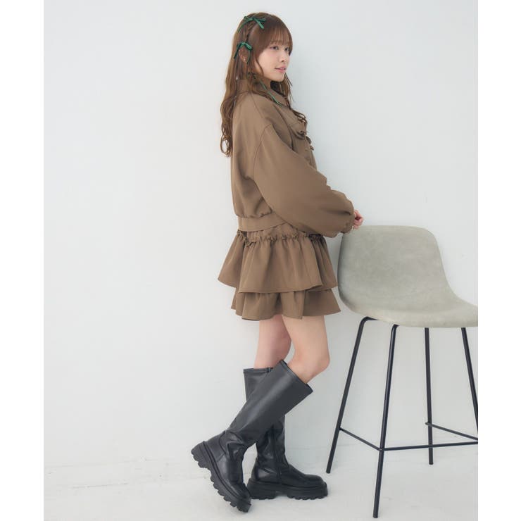 【セットアイテム】リボン中綿BZ＆フリルSKセット | RETRO GIRL | 詳細画像6 