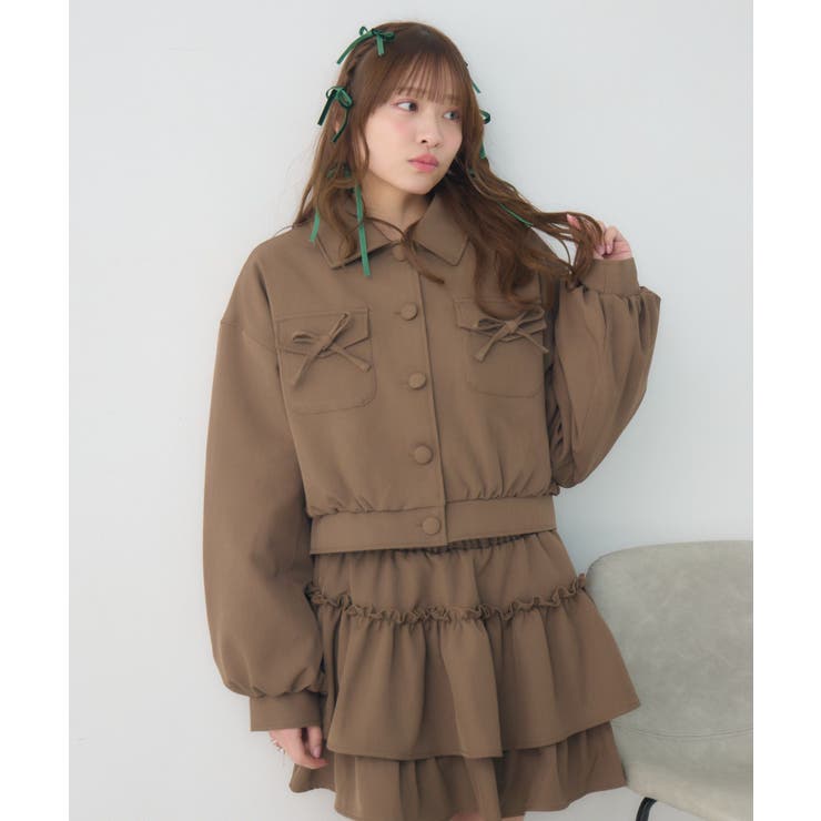 【セットアイテム】リボン中綿BZ＆フリルSKセット | RETRO GIRL | 詳細画像9 