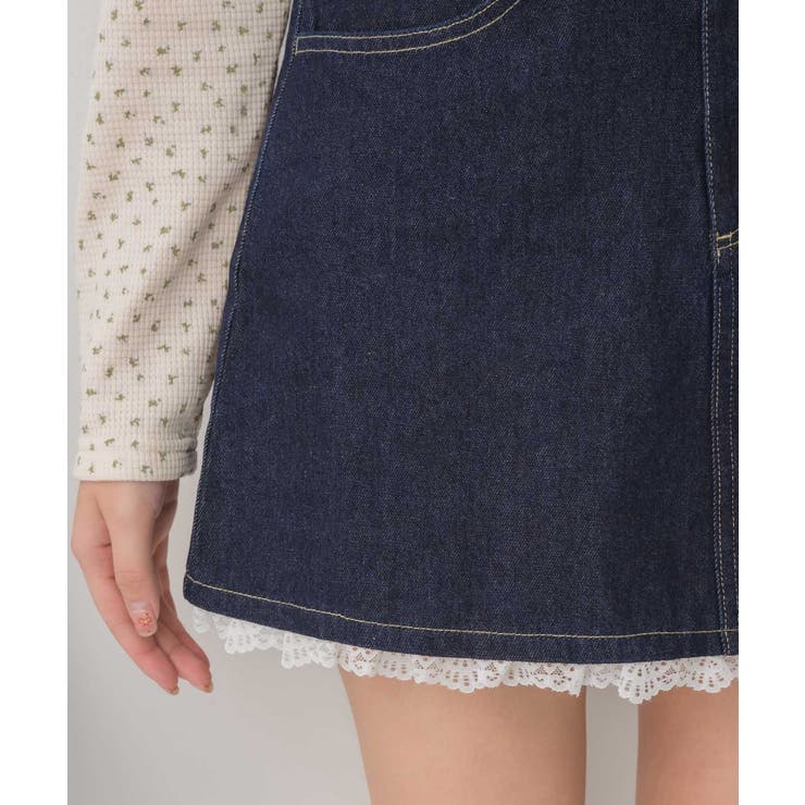 裾レースデニムミニSK | RETRO GIRL | 詳細画像22 