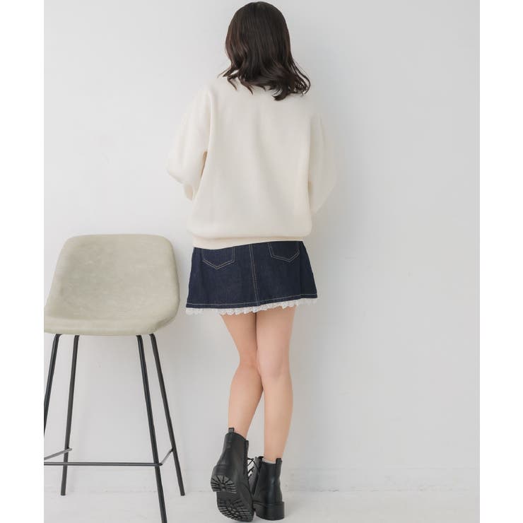 フラワーロゴトレーナー | RETRO GIRL | 詳細画像12 