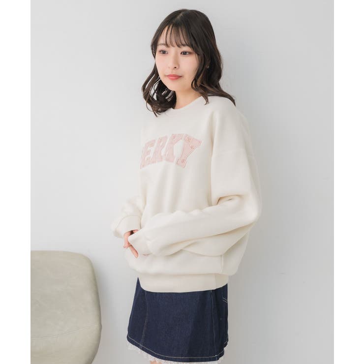 フラワーロゴトレーナー | RETRO GIRL | 詳細画像15 