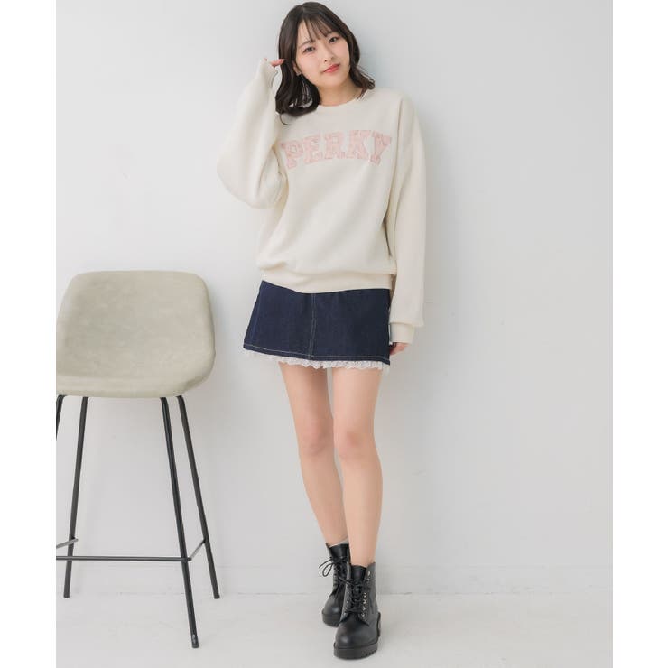 フラワーロゴトレーナー | RETRO GIRL | 詳細画像9 