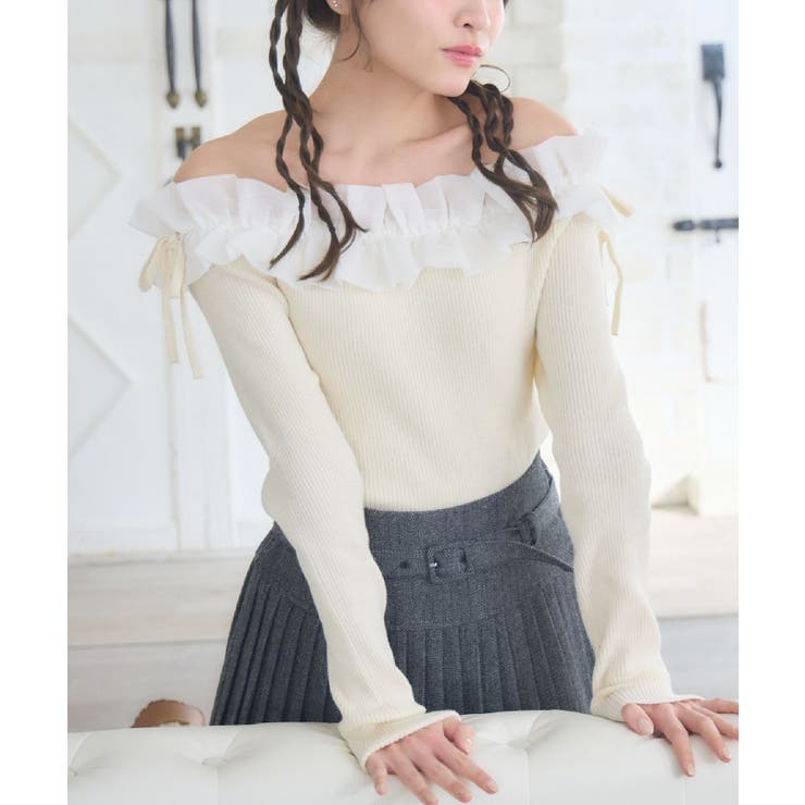 ストラップ付きフリルNTPO | RETRO GIRL | 詳細画像1 