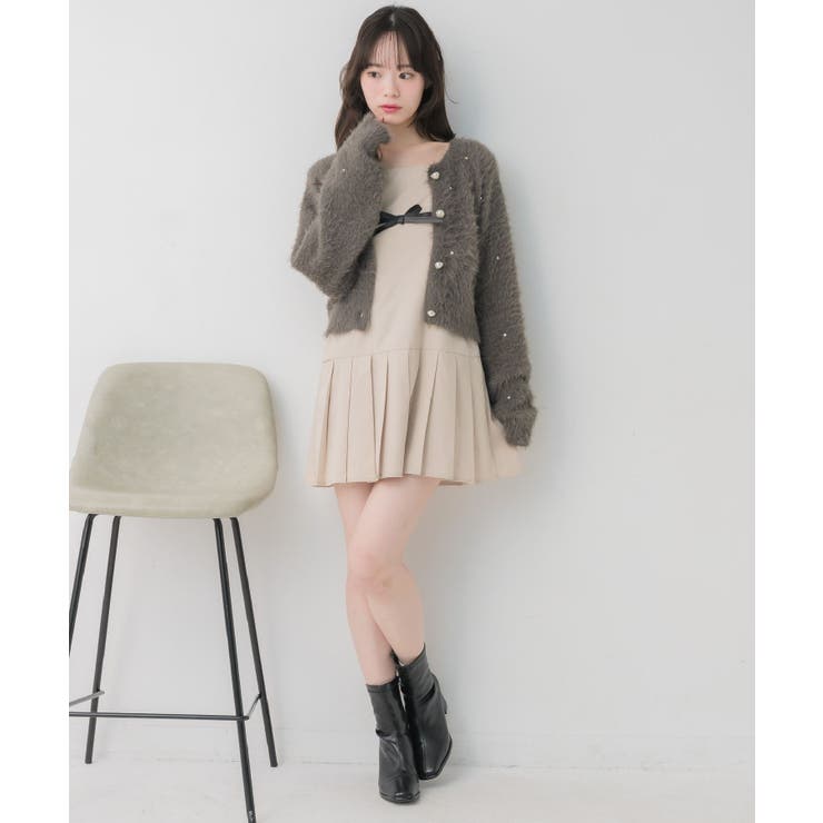 ビジュー付きシャギーカーデ | RETRO GIRL | 詳細画像14 