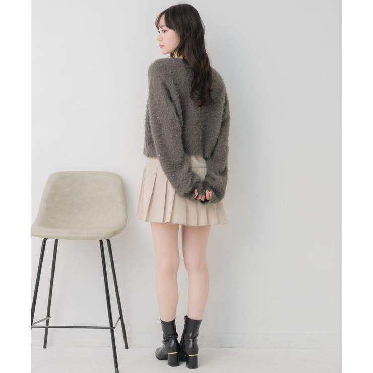 ビジュー付きシャギーカーデ | RETRO GIRL | 詳細画像17 