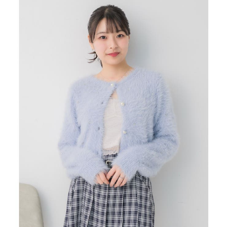 ビジュー付きシャギーカーデ | RETRO GIRL | 詳細画像29 