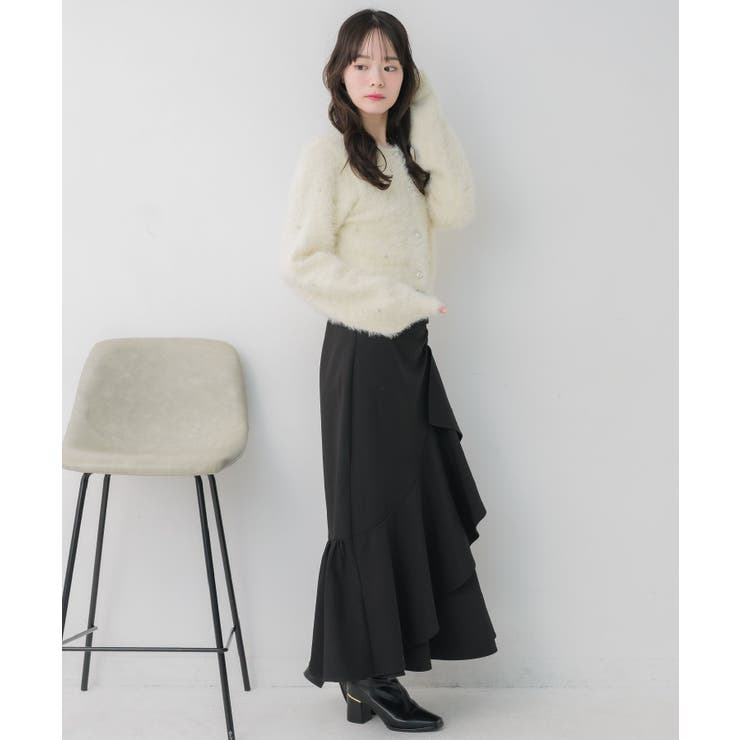 ビジュー付きシャギーカーデ | RETRO GIRL | 詳細画像3 