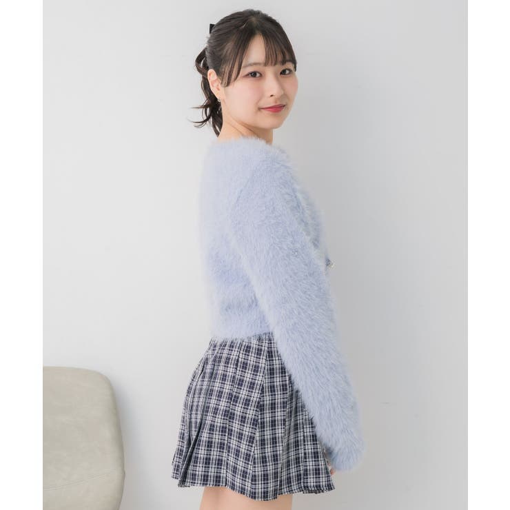 ビジュー付きシャギーカーデ | RETRO GIRL | 詳細画像30 