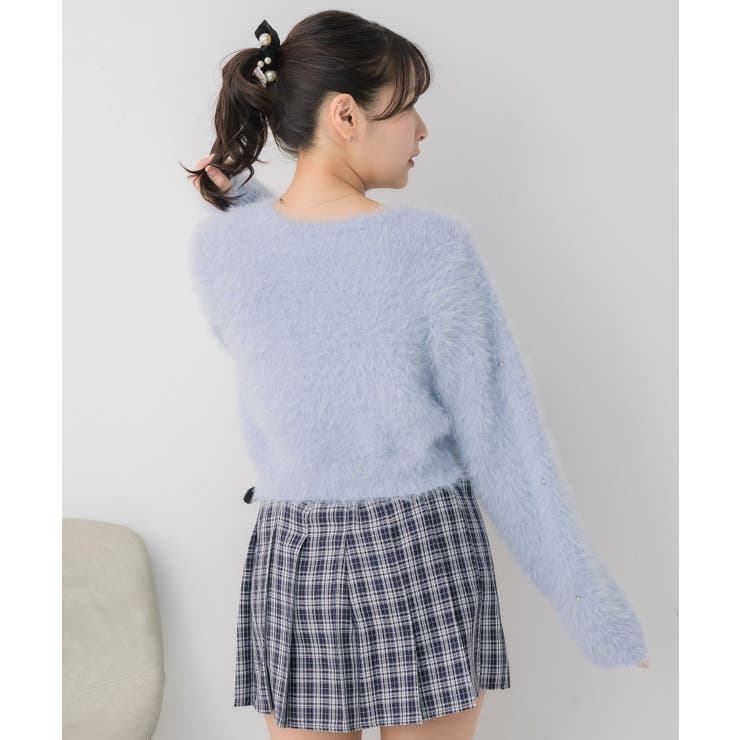 ビジュー付きシャギーカーデ | RETRO GIRL | 詳細画像32 