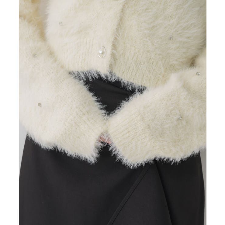 ビジュー付きシャギーカーデ | RETRO GIRL | 詳細画像37 