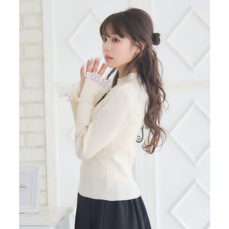 袖レースハイネックNTPO | RETRO GIRL | 詳細画像19 