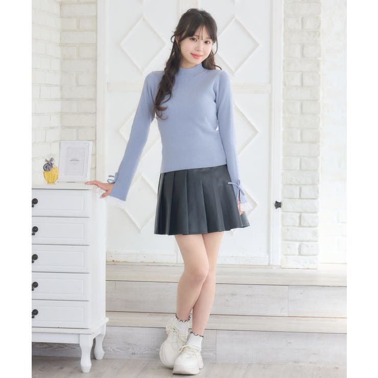 袖レースハイネックNTPO | RETRO GIRL | 詳細画像2 