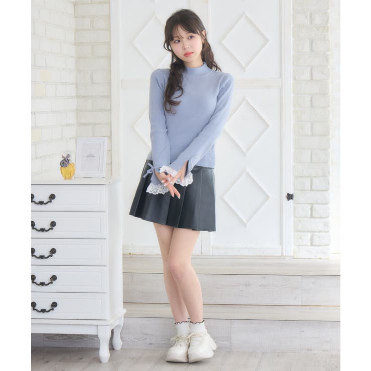 袖レースハイネックNTPO | RETRO GIRL | 詳細画像3 