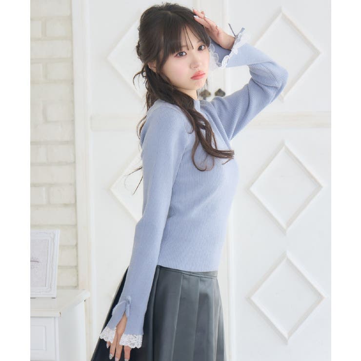 袖レースハイネックNTPO | RETRO GIRL | 詳細画像8 