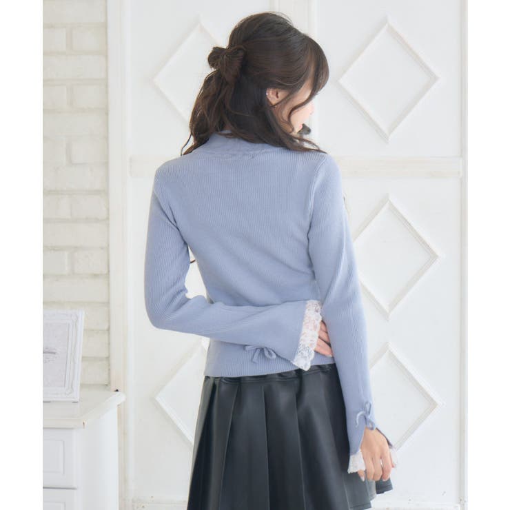 袖レースハイネックNTPO | RETRO GIRL | 詳細画像9 