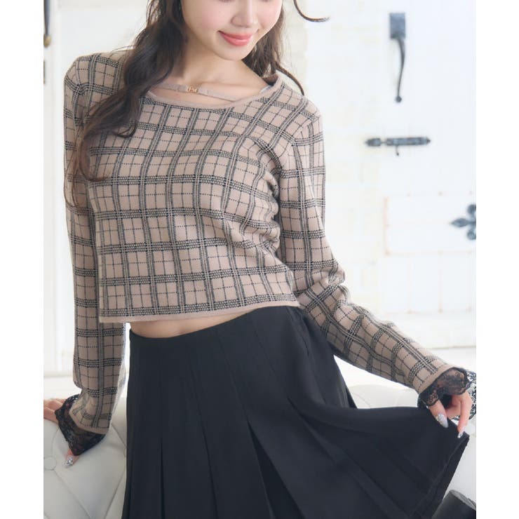 チェックジャガードNTPO | RETRO GIRL | 詳細画像1 