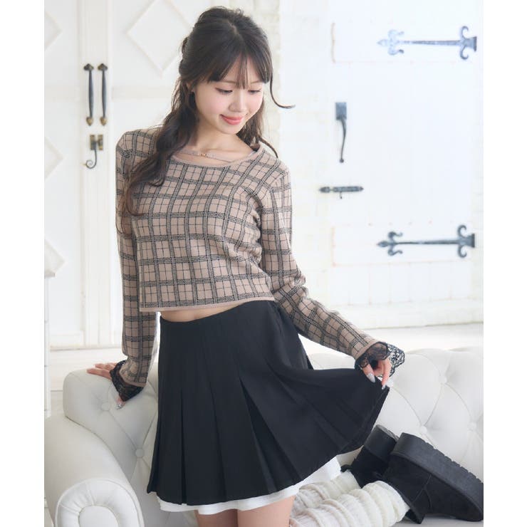 チェックジャガードNTPO | RETRO GIRL | 詳細画像3 